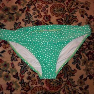 Green/White Polka Dot Bikini Bottom